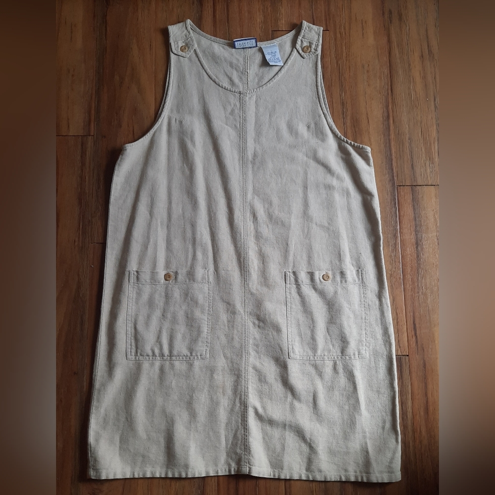Erika & Co. ~ VTG Linen Blend Dress